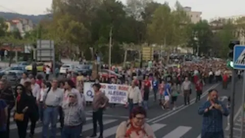 Manifestaci&oacute;n en Plasencia el pasado d&iacute;a 18 de abril