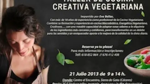 Taller de cocina vegetariana y creativa