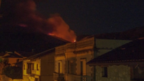 Imagen de la noche del 11 de septiembre en Valverde tomada por Antonio Corredera