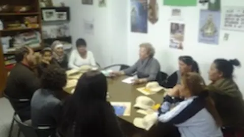 Alumnos de los cursos de C&aacute;ritas