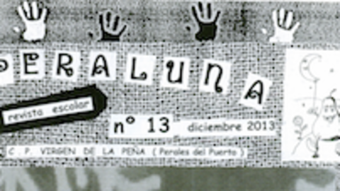 Portada de la revista escolar Peraluna