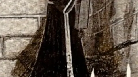 La mujer de oscuro portada