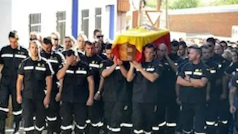 Entierro de Alberto Guisado. FACEBOOK TEKILA CRISTIAN