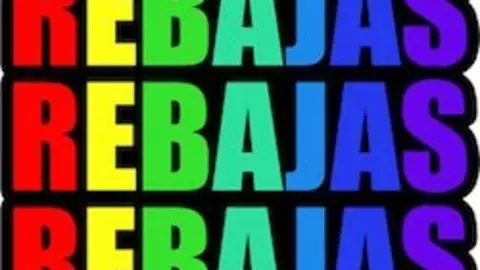 Cartel de rebajas
