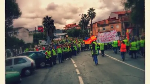 Manifestaci&oacute;n de los olivareros por un precio justo
