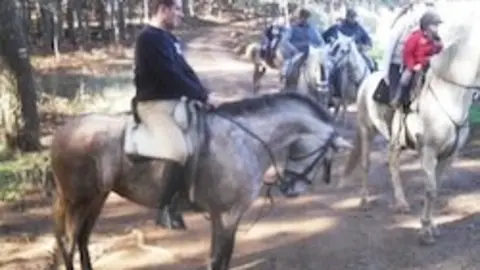 Jinetes serranos en ruta