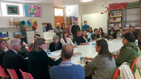 Trinidad Nogales en un momento de su intervención