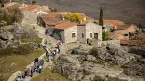 Los ingenieros aventureros en Trevejo EXTREMADURA VIRTUAL