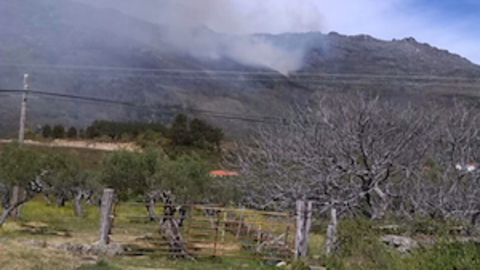 Incendio el 29 de marzo en San Martín de Trevejo