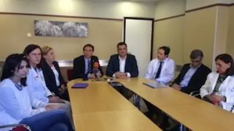 Rueda de prensa sobre el servicio de oncología del Hospital de Coria
