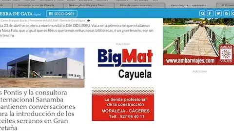 Pr&oacute;xima pantilla de wwwsierradegatadigitales