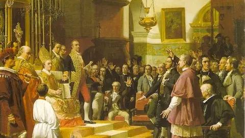 El juramento de las Cortes de C&aacute;diz en 1810