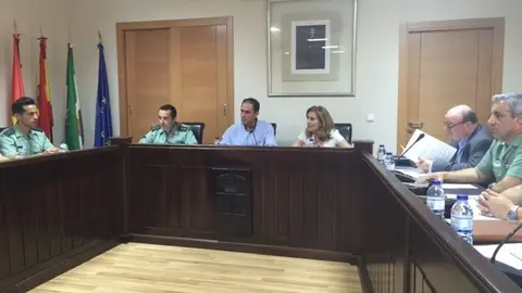 Junta Local de Seguridad en Moraleja con motivo de San Buenaventura 2015