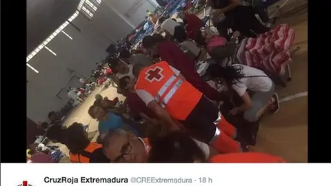 Peraliegos y acebanos desayunan atendidos por Cruz Roja en Moraleja