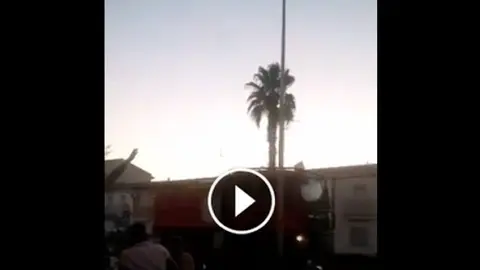 Paso de los bomberos portugueses por Moraleja. UNA GRABACI&Oacute;N DE ALFONSO GARC&Iacute;A COBALEDA
