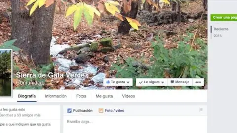 Env&iacute;a tus im&aacute;genes a la p&aacute;gina de Facebook Sierra de Gata Verde