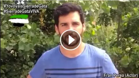 Fran Perea env&iacute;a &aacute;nimos a la Sierra