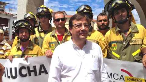 El presidente regional en apoyo a los trabajadores de la BRIF. www.sierradegatadigital