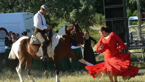 Espect&aacute;culo ecuestre flamenco. IMAGEN DE LA P&Aacute;GINA DE AG&Uuml;ITA CLARA