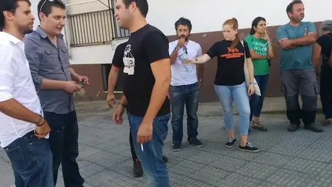 Podemos a su llegada a Acebo. www.sierradegatadigital.es
