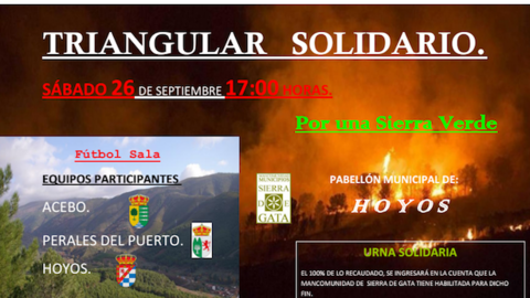 F&uacute;tbol sala solidario por Sierra de Gata con Acebo, Perales y Hoyos www.sierradegatadigital.es
