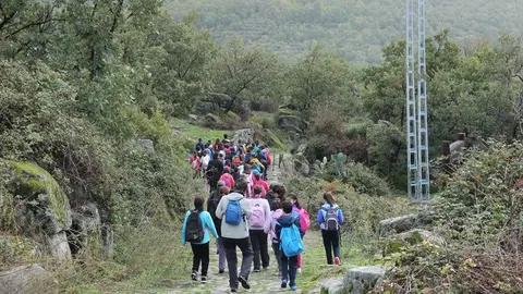 Senderismo saludable con los jóvenes serranos en noviembre orgainzado por el Servicio de Deportes comarcal