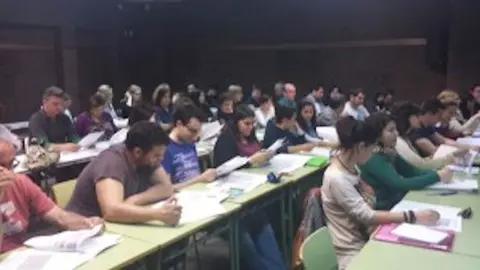 I curso sobre A Fala en la EOI de Cáceres. Imagen de A NOSA FALA