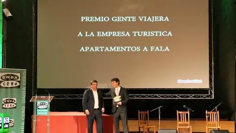 Premio Gente Viajera a apartamentos A Fala