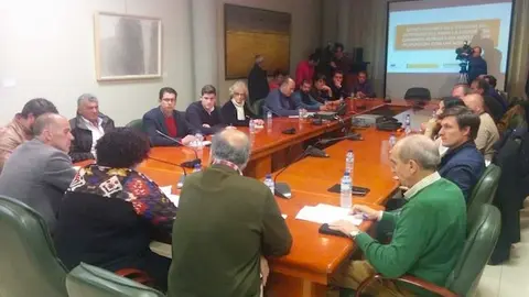 Reunión de la Consejera con los alcaldes para hablar de los 22 caminos de evacuación 