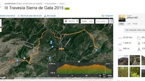 III Travesía Sierra de Gata de ADEMOXA