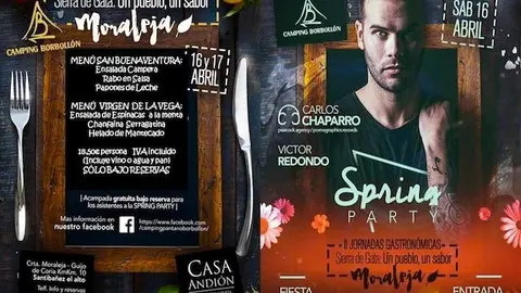 Cartel publiciatrio de las jornadas Un Pueblo, un sabor