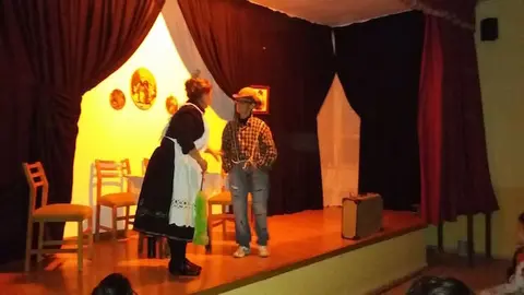 Chinchirinela durante su representación teatral. PABLO IGLESIAS