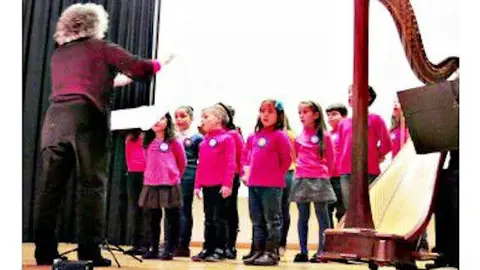 El coro infantil Los Cucos
