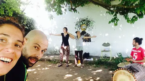 Últimos preparativos para la I afroflashmob Sierra de Gata