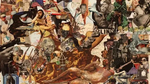 Collage de Pedro de las Heras sobre la Raya
