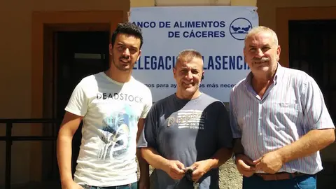 Miguel Ángel Gómez con Javier Alviz y Juan Carlos Fernández Rincón