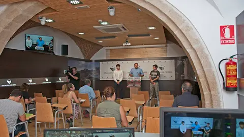 Alfonso Beltrán, vicepresidente sgundo de la Diputación de Cáceres presenta las jornadas sobre el olivar