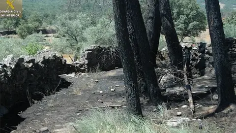 Incendio forestal provocado en Acebo el pasado 13 de julio