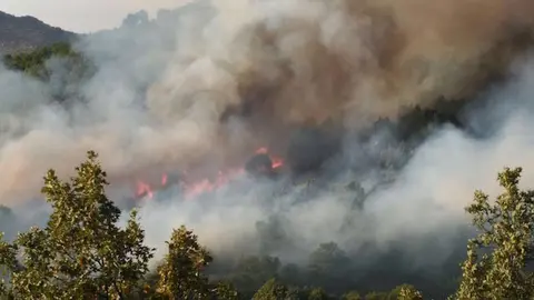 Incendio el 7 de septiembre en San Martín de Trevejo