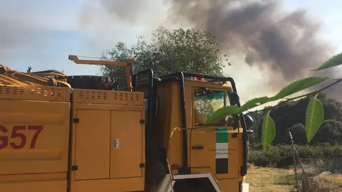 BRIF de Pinofranqueado en el incendio de Villasbuenas de Gata. IMAGEN ATBRIF