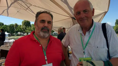 Los presidentes de Adisgta y Trashumancia y Naturaleza en Moraleja