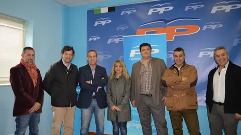 Diputados, Alcaldes y Portavoces del PP en Sierra de Gata