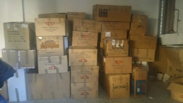 Material recogido para los niños sirios en Valverde del Fresno www.sierradegatadigital.es