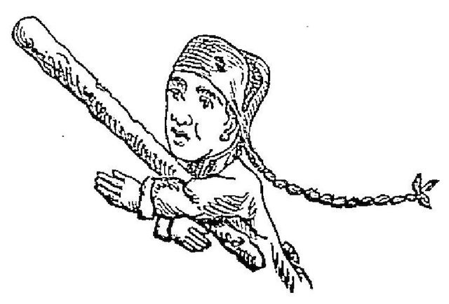 Imagen de la primera página de _Le Petit théâtre de Guignol, contenant trois pochades en un acte, imitées de Mourguet et Cie_. 1874.