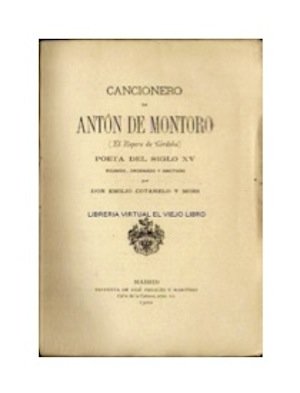 Portada de la edición del “CACIONERO (El Ropero de Córdoba)” de Antón de Montoro (Madrid, 1900).