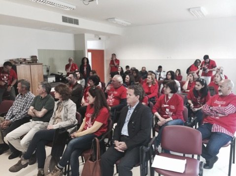 Charla durante la acción de conciciación sobre la salud cardiovascular 2016