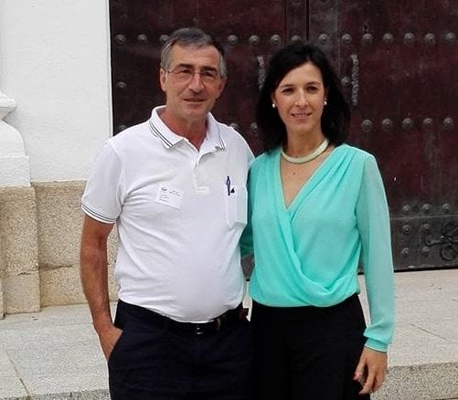 José Luis Perales y Esther Gutiérrez tras la aprobación del Plan de Infraestructuras Educativas